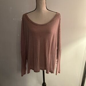 Striped Red Women's Top